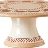 Outlet 9" Footed Cake Plate Apple Tea Fanatic'S Gifts