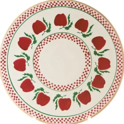 Outlet 9" Footed Cake Plate Apple Tea Fanatic'S Gifts