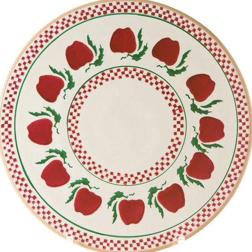 Hot 9" Footed Cake Plate Apple Serving