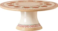 Hot 9" Footed Cake Plate Apple Serving