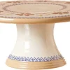 Hot 9" Footed Cake Plate Clematis Serving