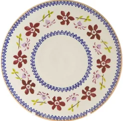 Hot 9" Footed Cake Plate Clematis Serving