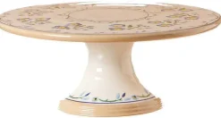 Sale 9" Footed Cake Plate Forget Me Not Mother'S Day