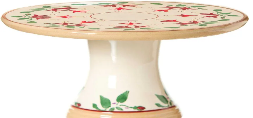 Best 9" Footed Cake Plate Fuchsia Tea Fanatic'S Gifts