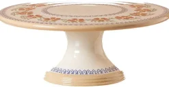 Fashion 9" Footed Cake Plate Old Rose Mother'S Day