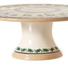 Sale 9" Footed Cake Plate Reindeer Serving