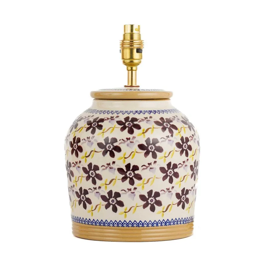 Flash Sale 7" Lamp Clematis Base Only Clematis