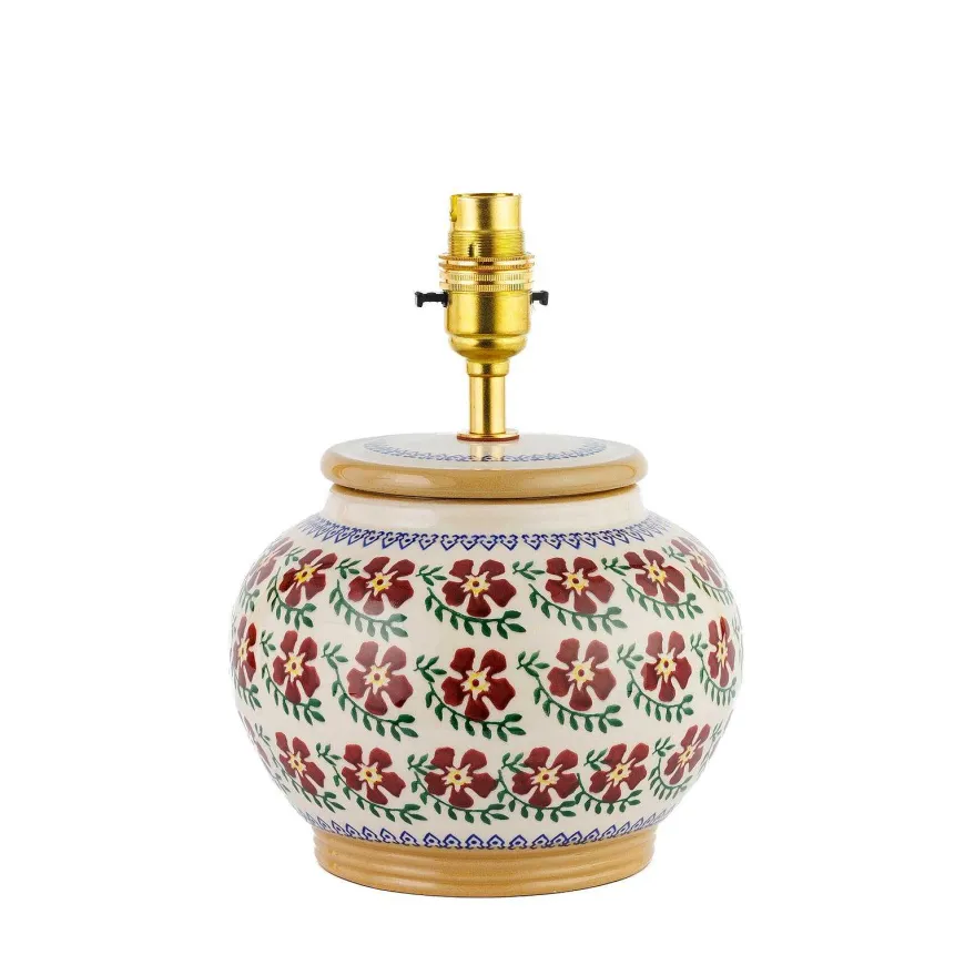 Outlet 5" Lamp Old Rose Base Only Old Rose