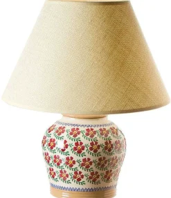Clearance 7" Lamp Old Rose Base Only Lamps
