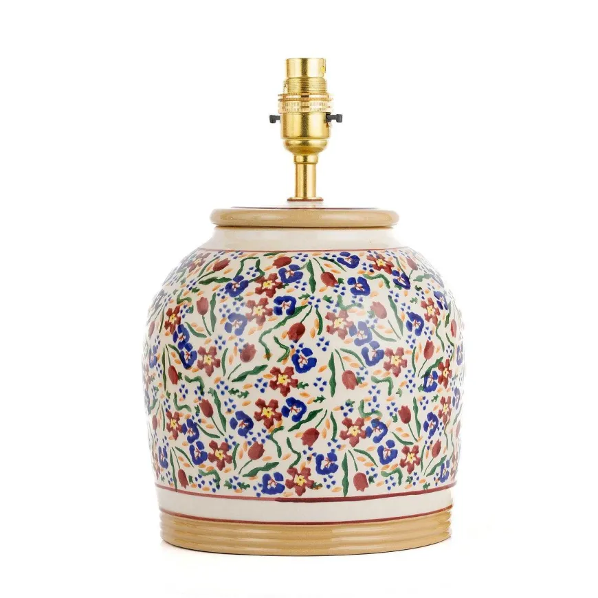 Flash Sale 7" Lamp Wild Flower Meadow Base Only Lamps
