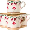 Cheap 4 Large Mugs Fuchsia Tea Fanatic'S Gifts
