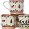 Best 2 Large Mugs Reindeer & 2 Large Mugs Winter Robin Gift Sets