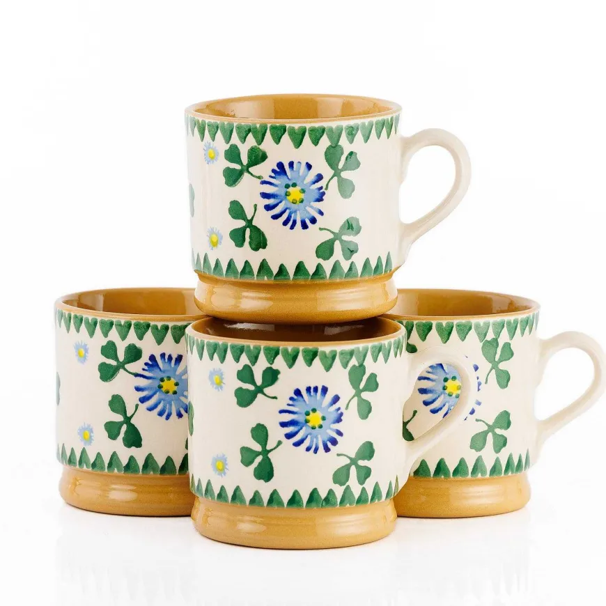 Best Sale 4 Small Mugs Clover Special Event Gifts