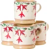 Store 4 Small Mugs Fuchsia Coffee Addict'S Gifts