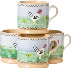 Cheap 4 Small Mugs Hen Children'S Gifts