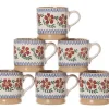 New 6 Small Mugs Old Rose Old Rose