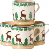 Flash Sale 4 Small Mugs Reindeer Special Event Gifts