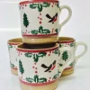 Clearance 4 Small Mugs Winter Robin Special Event Gifts