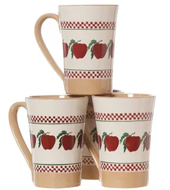 Online 4 Tall Mugs Apple Coffee Addict'S Gifts