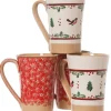 Flash Sale 2 Tall Mugs Red Lawn & 2 Tall Mugs Winter Robin Gift Sets