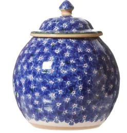 Discount Cookie Jar And Medium Heart Plate Lawn Dark Blue Valentine'S Day