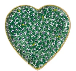 Outlet Cookie Jar And Medium Heart Plate Lawn Green St Patrick'S Day