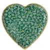 Online Cookie Jar And Medium Heart Plate Lawn Green Storage Jars