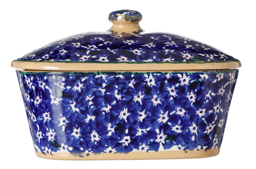 Clearance Covered Butterdish Dark Blue Lawn Serving Accessories