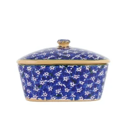 Sale Covered Butterdish Dark Blue Lawn Mother'S Day