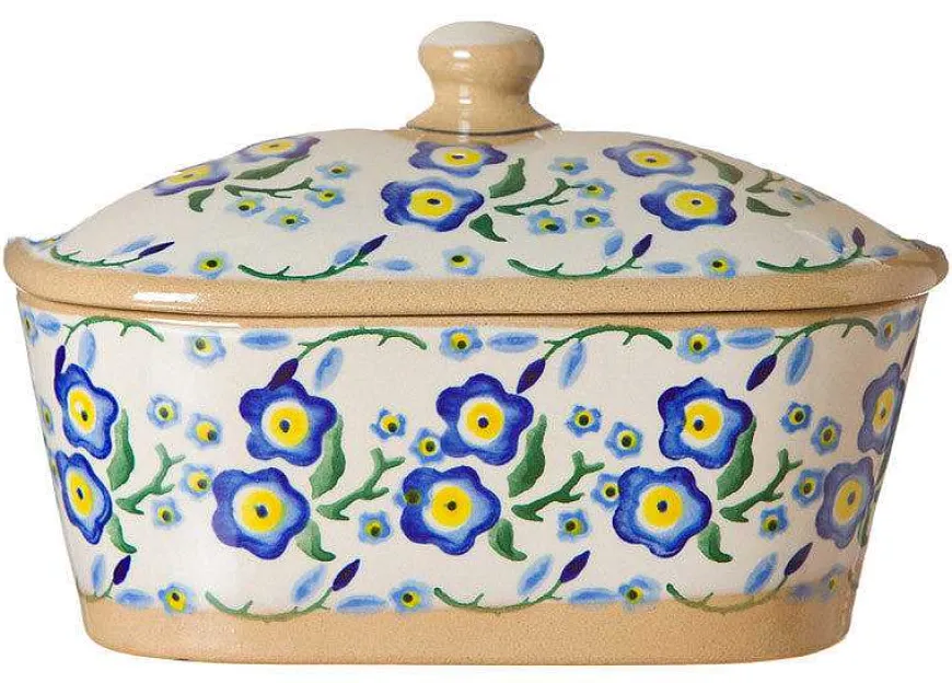 Shop Covered Butterdish Forget Me Not Mother'S Day