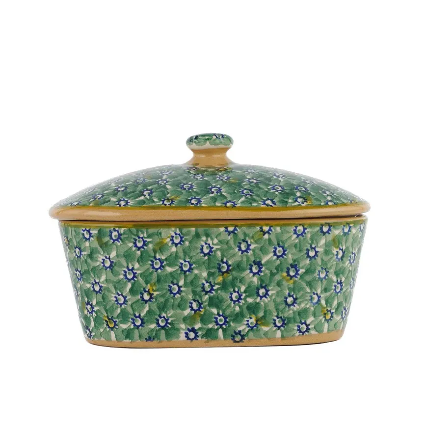 Cheap Covered Butterdish Lawn Green Lawn