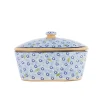 Clearance Covered Butterdish Lawn Light Blue Mother'S Day