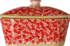 Discount Covered Butterdish Lawn Red Valentine'S Day