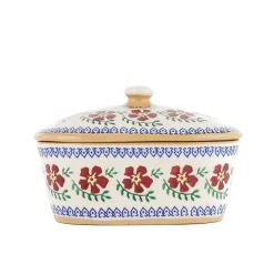 Best Covered Butterdish Old Rose Old Rose