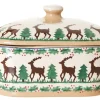 Best Sale Covered Butterdish Reindeer Reindeer