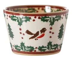 Sale Custard Cup Winter Robin Food Lover'S Gifts