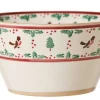 Best Sale Large Angled Bowl Winter Robin House Warming Gifts