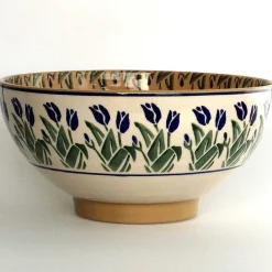 Fashion Large Bowl Blue Blooms Blue Blooms