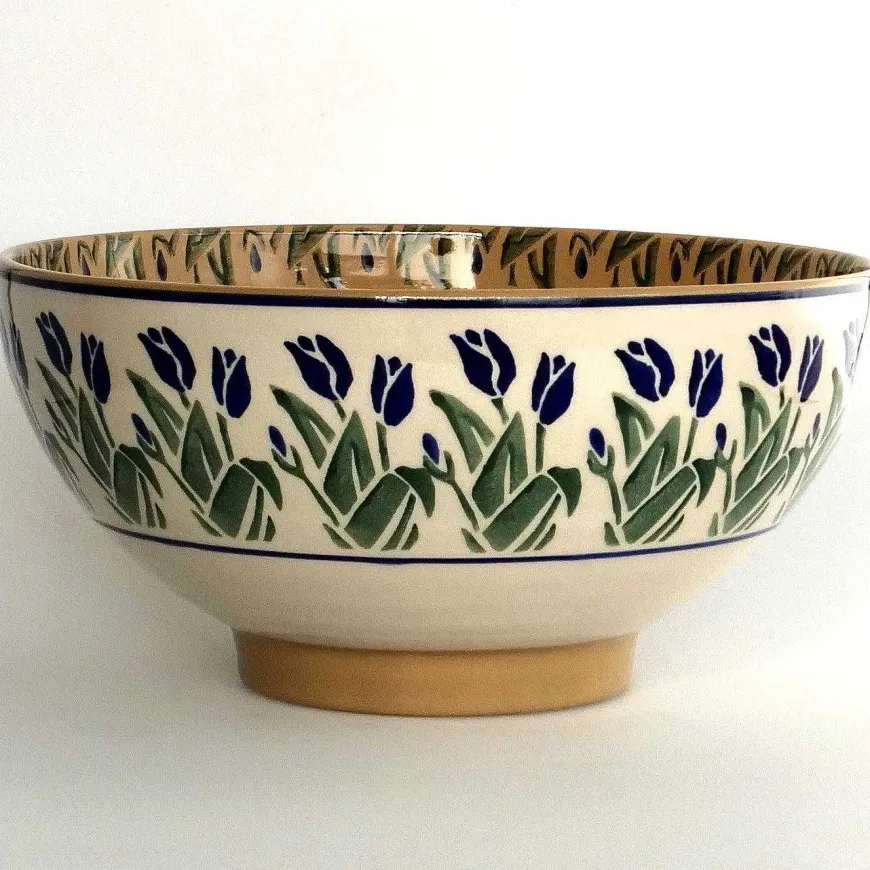 Best Large Bowl Blue Blooms Easter