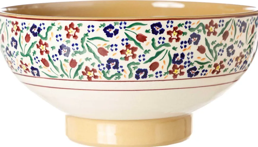 Cheap Large Bowl Wild Flower Meadow Easter