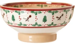 Clearance Large Bowl Winter Robin Winter Robin