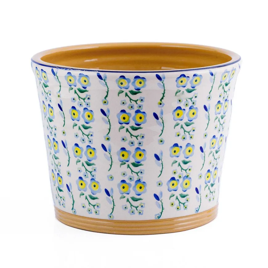 Best Sale Large Cache Pot Indoor Forget Me Not St Patrick'S Day