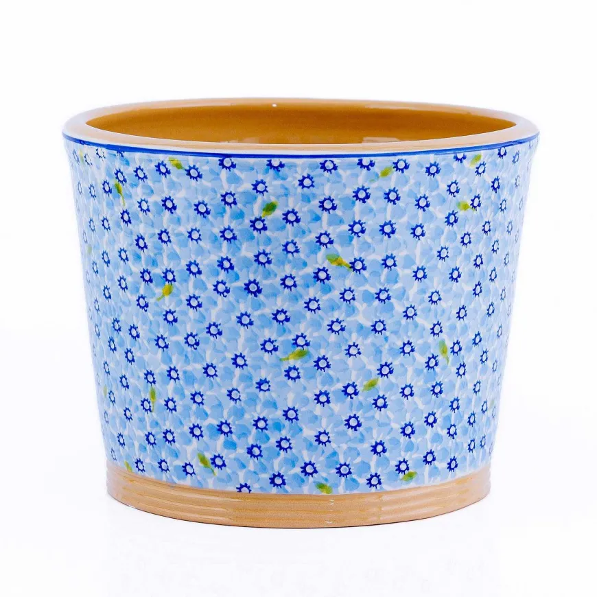 Discount Large Cache Pot Indoor Lawn Light Blue Special Event Gifts