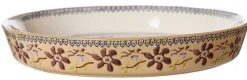 Sale Large Quiche Dish Clematis Oven Friendly Dishes