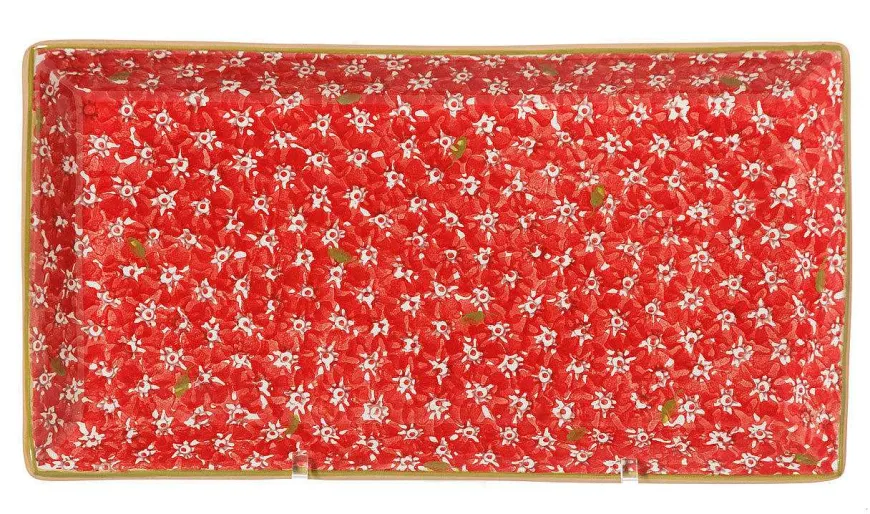 Cheap Large Rectangle Plate Lawn Red Valentine'S Day