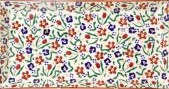 Fashion Large Rectangle Plate Wild Flower Meadow Valentine'S Day