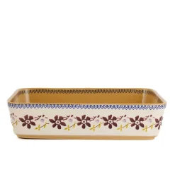 Fashion Large Rectangular Oven Dish Clematis Clematis
