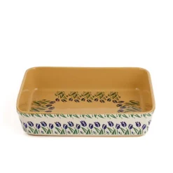 Shop Large Rectangular Oven Dish Blue Blooms Oven Friendly Dishes