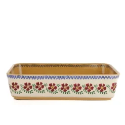 Best Large Rectangular Oven Dish Old Rose Food Lover'S Gifts