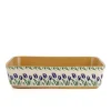 Shop Large Rectangular Oven Dish Blue Blooms Blue Blooms